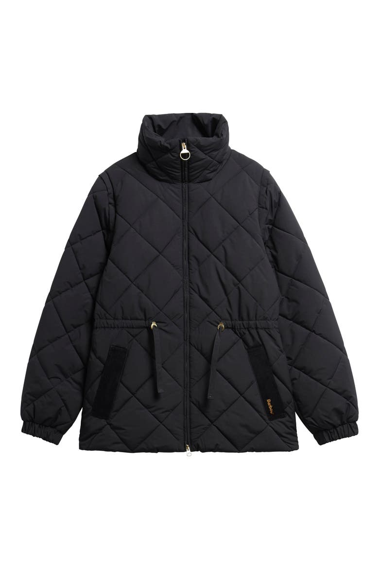 Tanfield Quilted Puffer Jacket, Alternate, color, BLACK/ ANCIENT