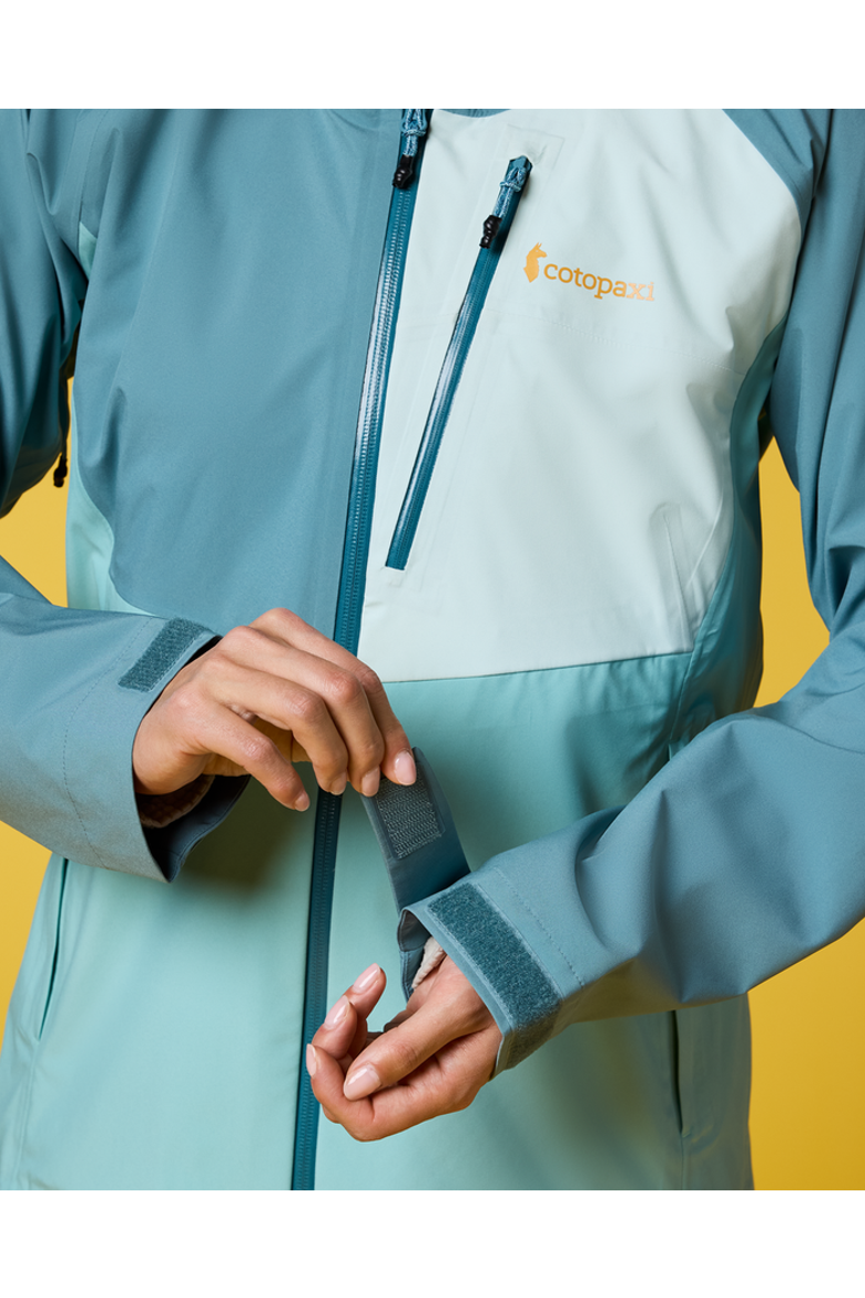 Impermeo 3L Hooded Shell Jacket - Women's, Alternate, color, Everglade and Tide Pool