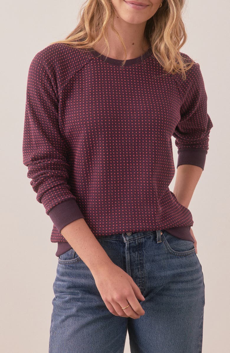 Marine Layer Daisy Textured Stitch Sweater, Main, color, 