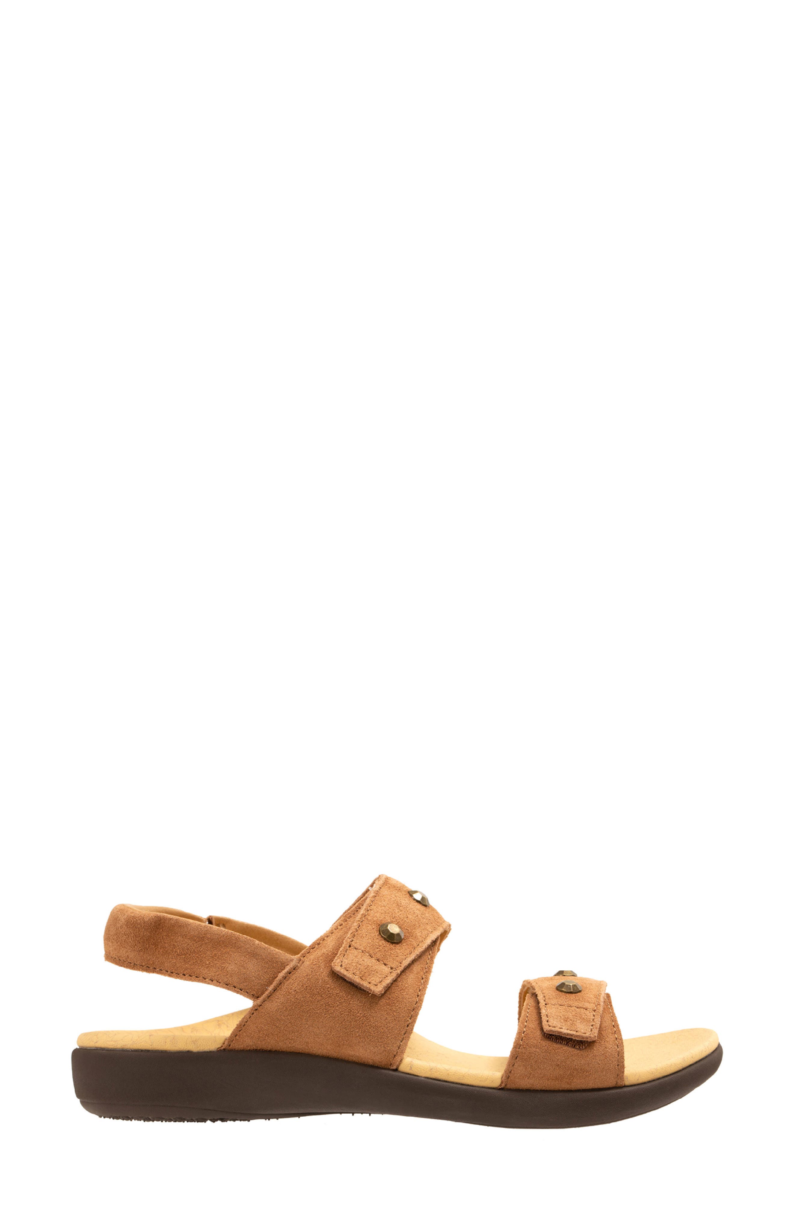 Terra Leather Sandal, Alternate, color, BISON