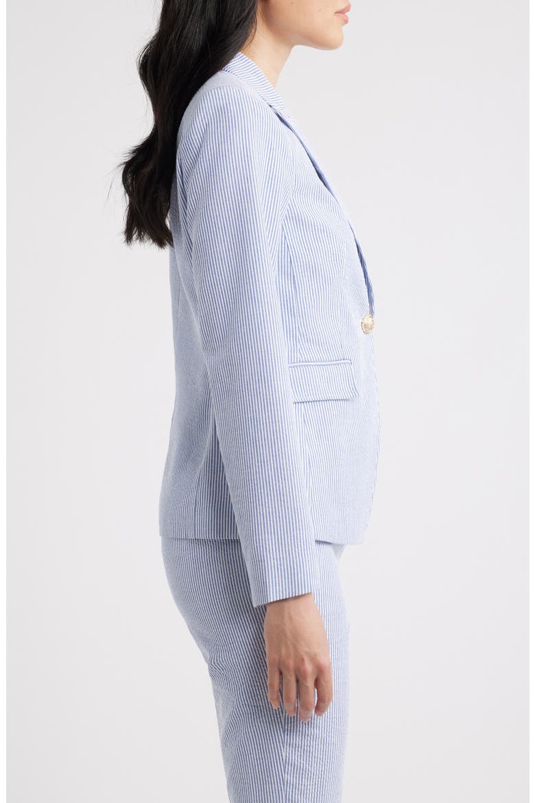 Seersucker Blazer, Alternate, color, NAVY IVORY