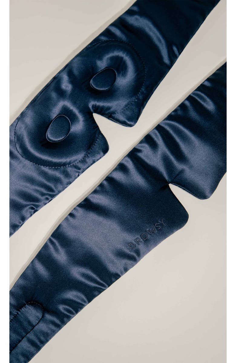 Drowsy Sleep Co. Eyelash Protecting Sleep Mask, Alternate, color, Midnight Blue