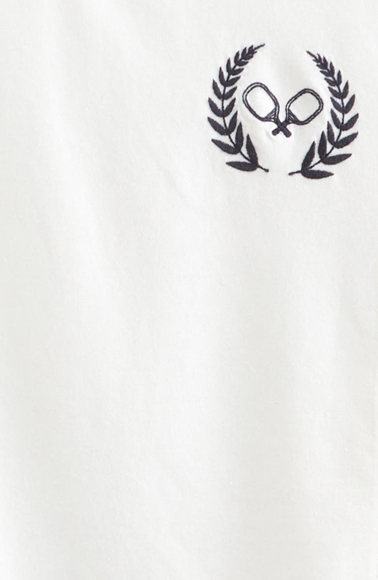 Recess Pickleball x Zella Kids' Lucky Embroidered Boxy T-Shirt, Alternate, color, White