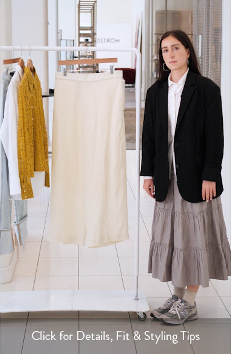 Column Linen Straight Leg Pants, sales video thumbnail