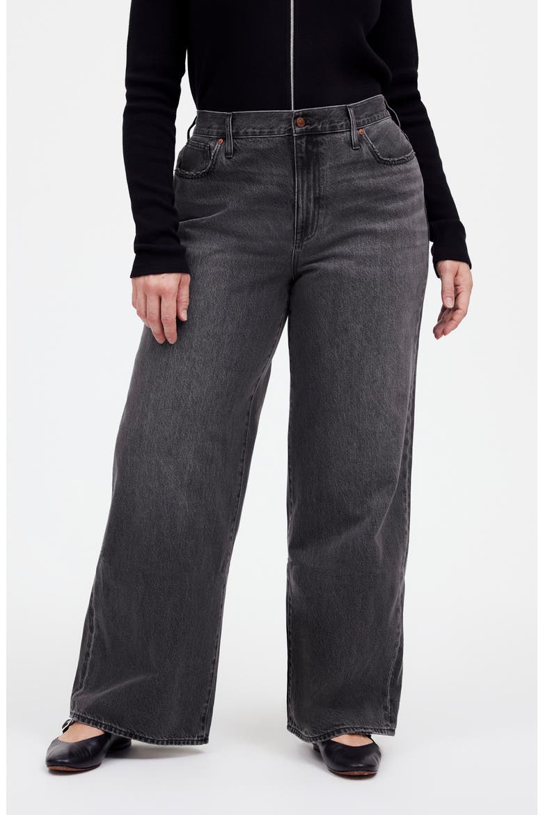 High Waist Superwide Leg Jeans, Alternate, color, KINGSWOOD WASH
