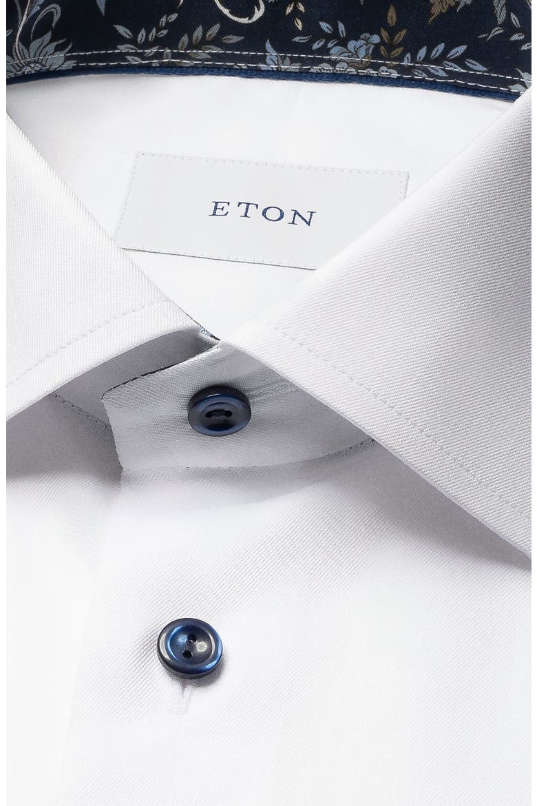 Contemporary Fit Organic Cotton Dress Shirt, Alternate, color, WHITE