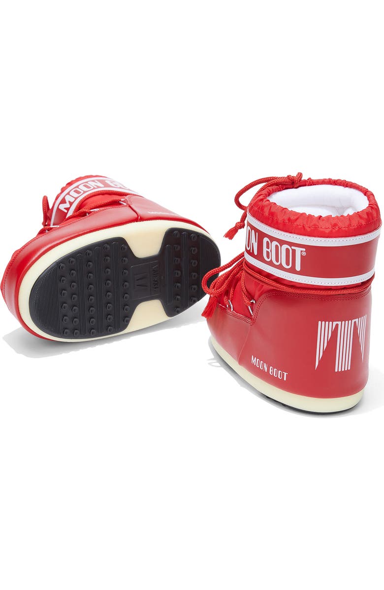 Moon Boot<sup>®</sup> Classic Low 2 Water Repellent Nylon Boot, Alternate, color, Red/ Red