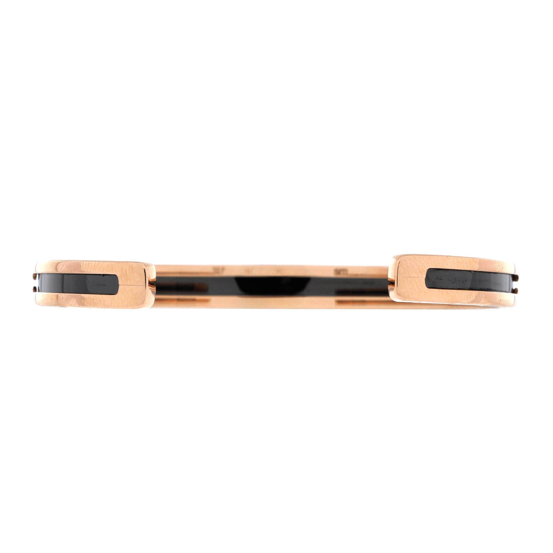 B.Zero1 Cuff Bracelet 18K Rose Gold and Coated Stainless Steel, Alternate, color, Metallic Gold