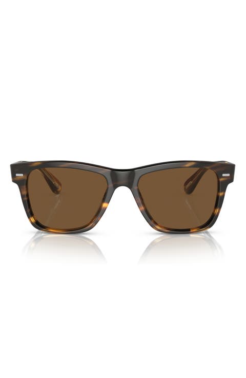 Oliver 54mm Polarized Square Sunglasses