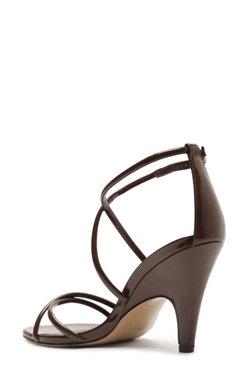 Alexandre Birman Lory 85 Patent Leather Sandals In Brown
