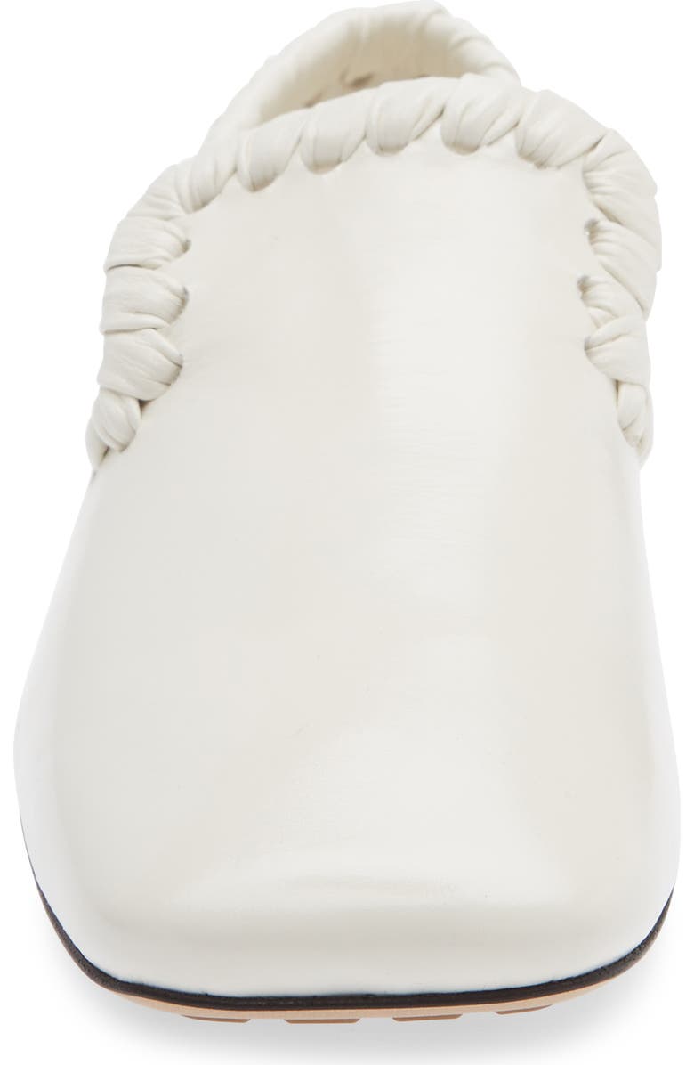 Bottega Veneta Sabato Square Toe Slipper Loafer, Alternate, color, Alabaster