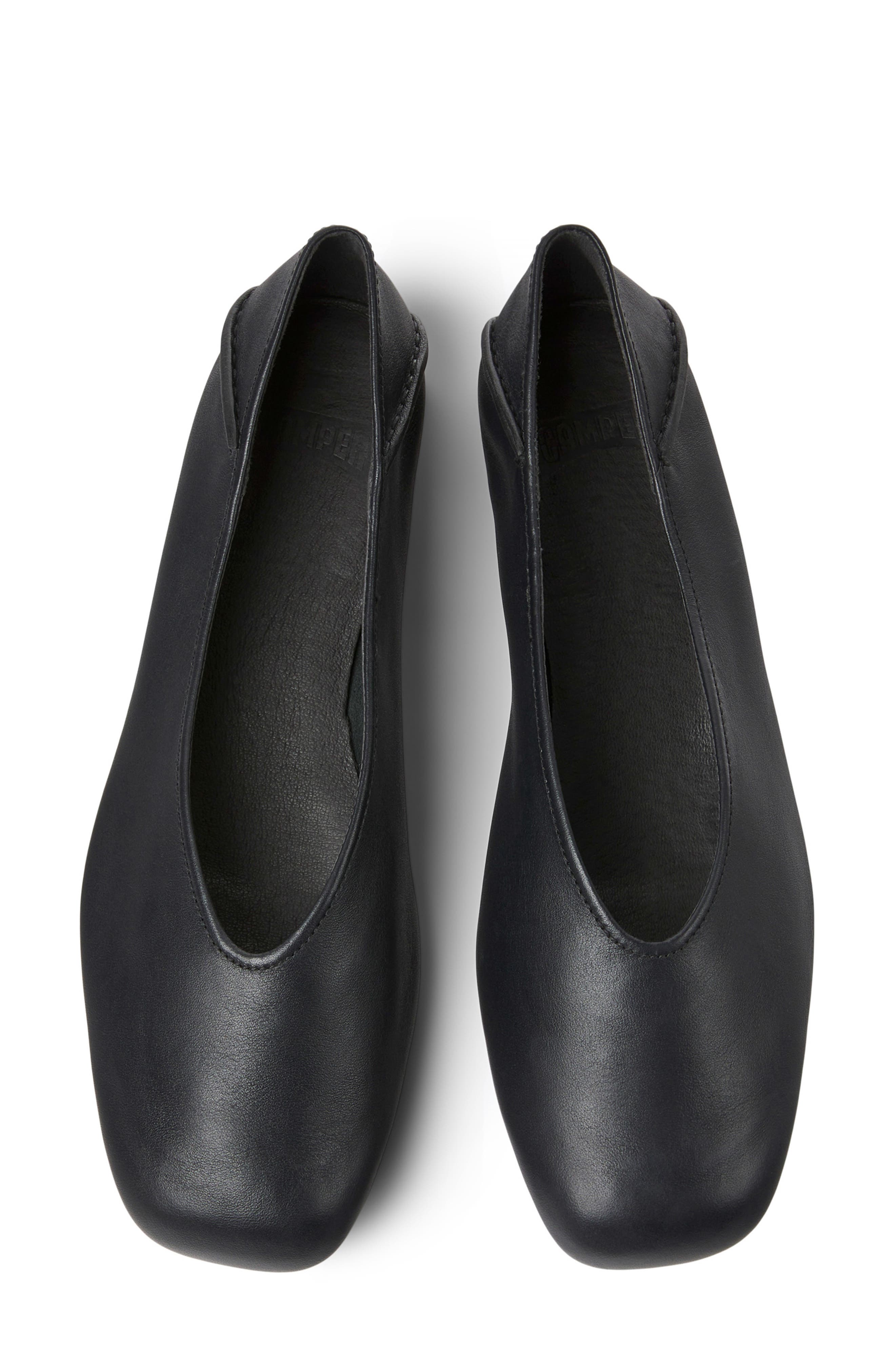 Camper Casi Myra Flat, Alternate, color, Black Smooth