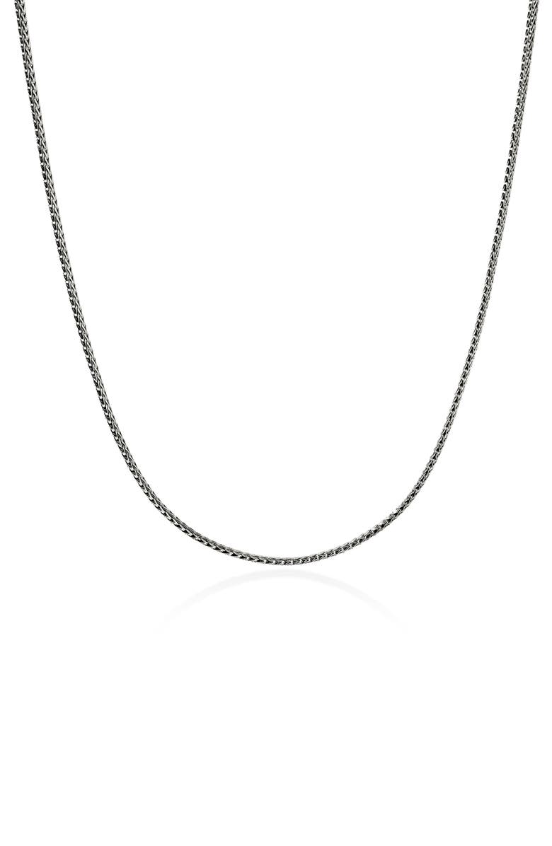 John Hardy Icon Mini Chain Necklace, Main, color, Sterling Silver