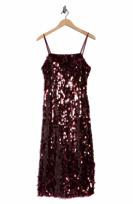 Avec Les Filles Sequin Midi Dress