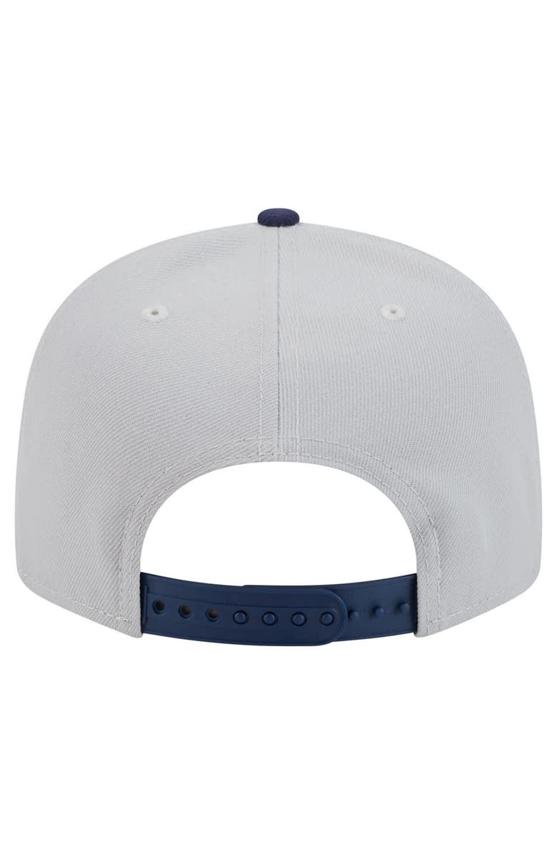 New Era Men's New Era Gray/Navy Toronto Raptors Color Pack 2-Tone 9FIFTY Snapback Hat, Alternate, color,