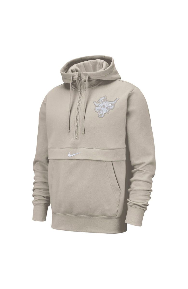Nike Men's Nike Cream Texas Longhorns Club Half-Zip Hoodie, Alternate, color,