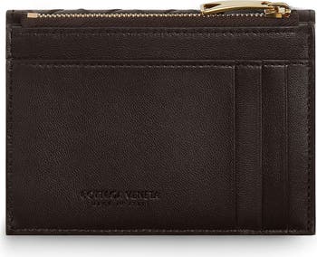 BOTTEGA VENETA◆Andiamo ナッパレザー ジップ カードホルダー Bottega Veneta® Women's Andiamo Zippered Card Case in Black