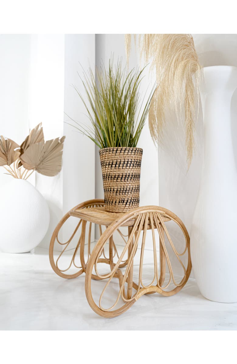 Wicker Village Striped Planter, Alternate, color, Striped