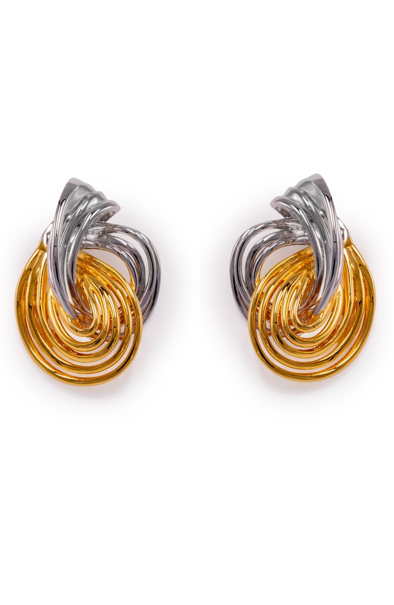 BLACK SUEDE STUDIO Diez Earring, Main, color, Gold/Silver