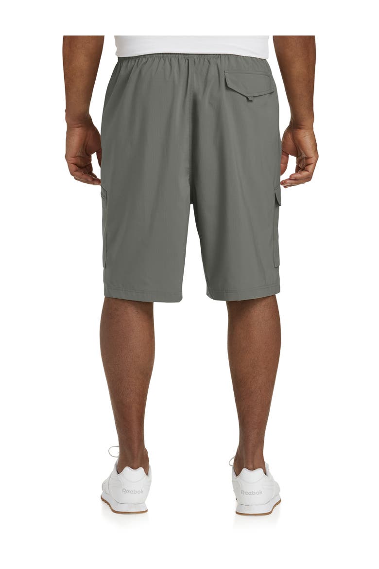 Big & Tall Performance Ripstop Cargo Shorts, Alternate, color, GRANITE