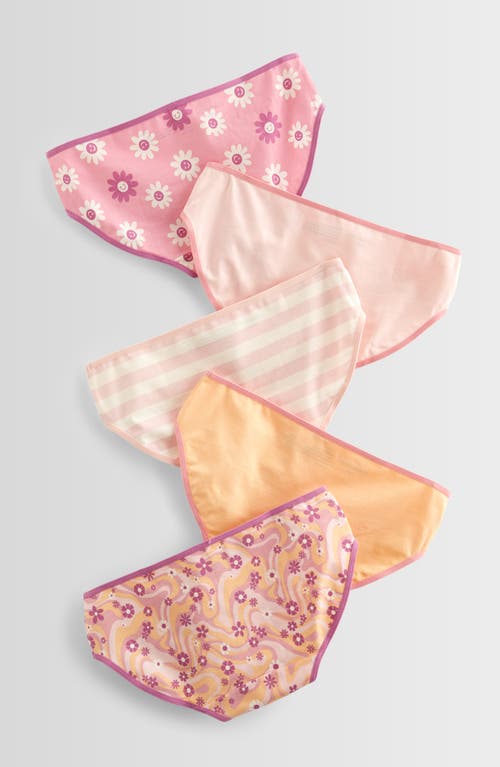 Nordstrom Kids' Assorted 5-pack Hipster Briefs In Orange