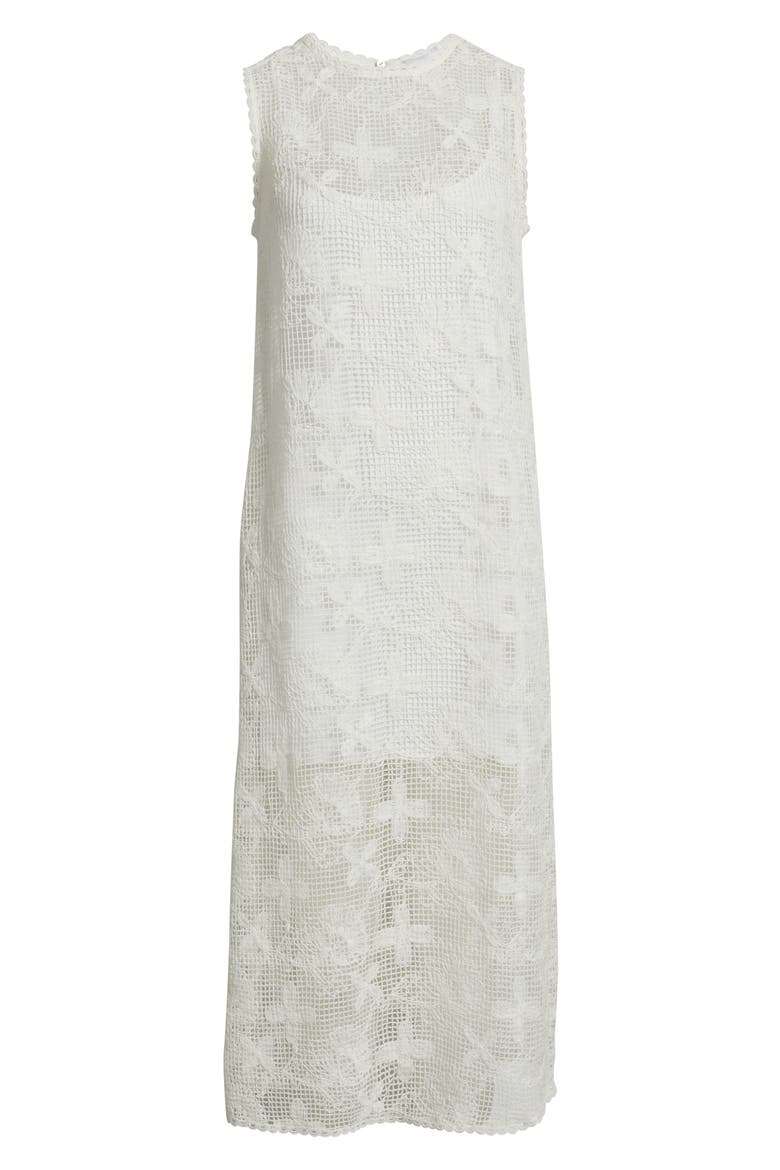 Cara Lace Midi Dress, Alternate, color, CREAM