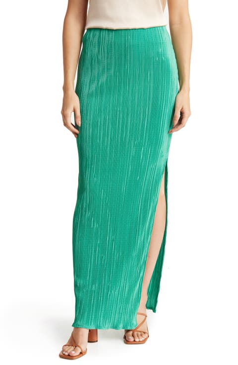 Plissé Maxi Skirt