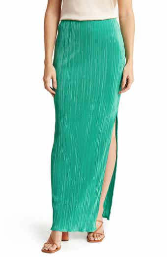 Plissé Maxi Skirt