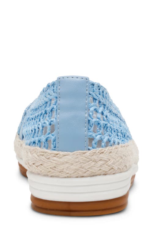 Anne Klein Joncey Espadrille Flat In Sky Blue Raffia