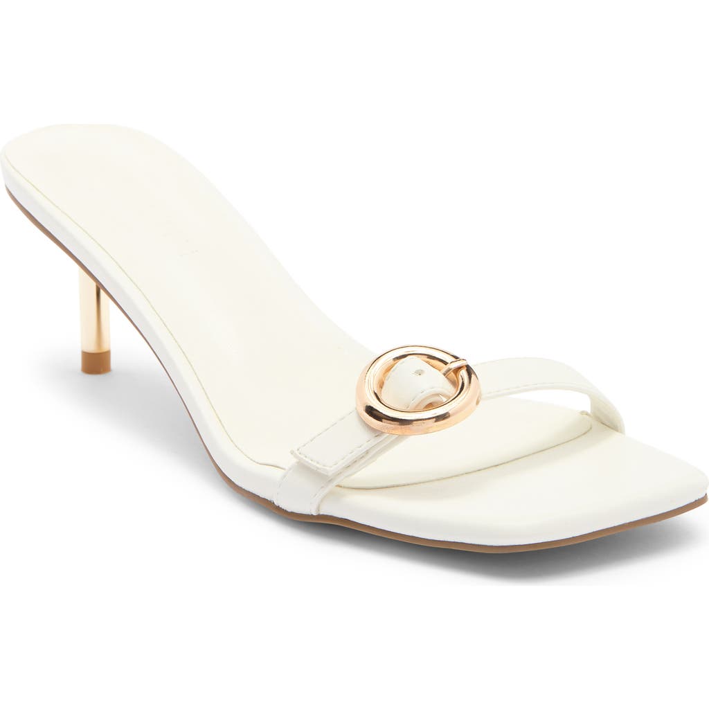 Billini Lyon Buckle Sandal In White
