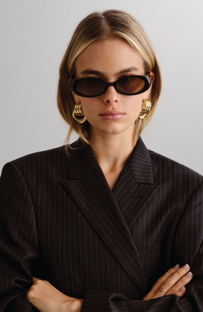 LUV LOU The Morgan 54mm Oval Sunglasses, Alternate, color, 