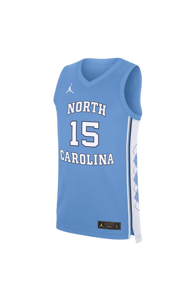 Jordan Brand Men
s Jordan Brand Vince Carter Carolina Blue North Carolina Tar Heels Road Replica Basketball Jersey, Alternate, color, Light Blue