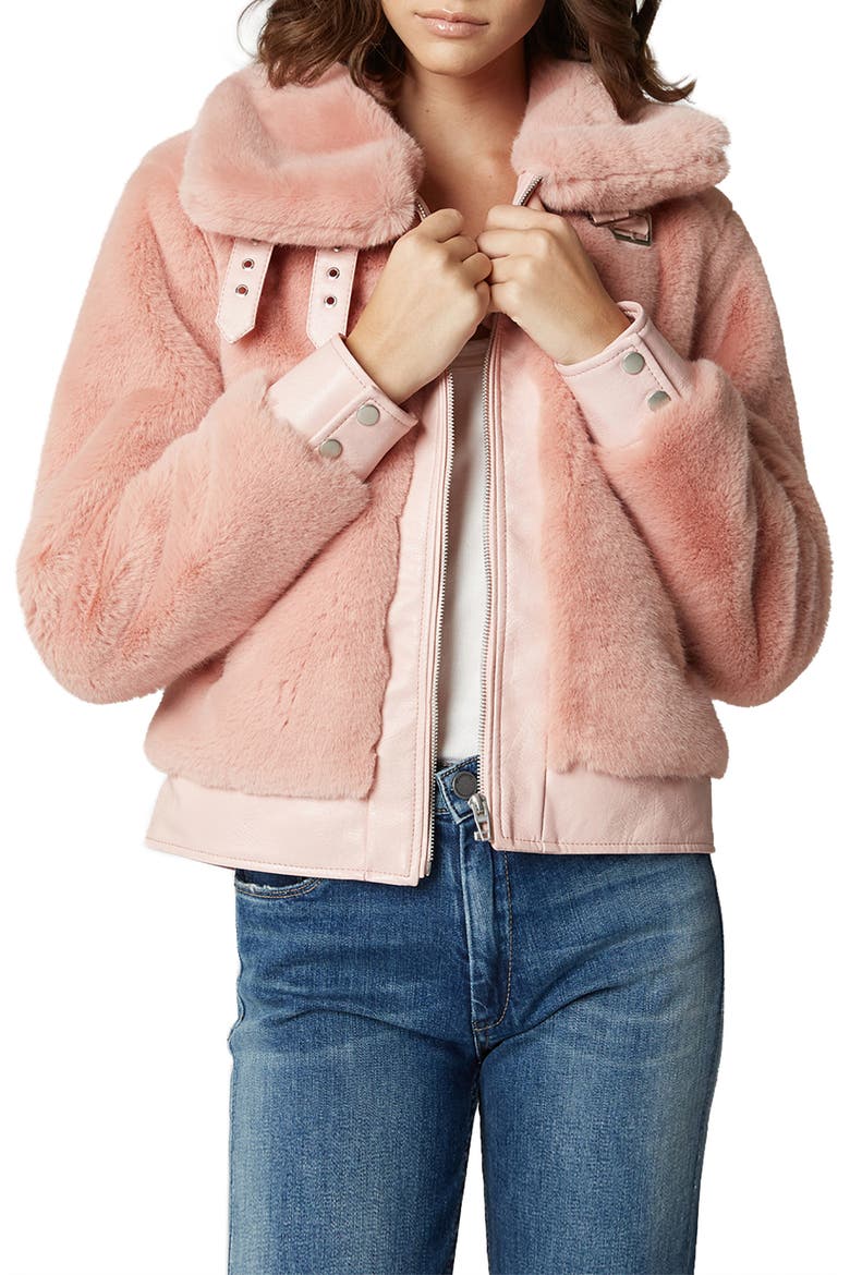 Faux Fur Jacket, Main, color, INTERNET HOBO