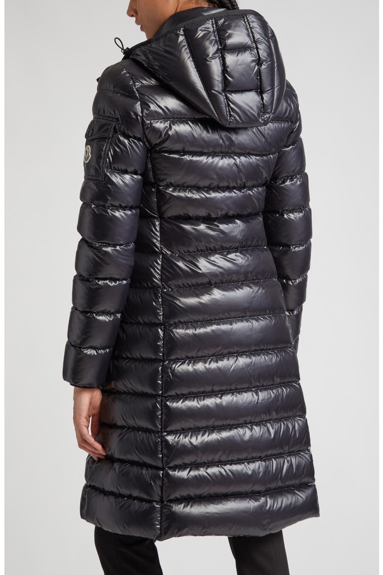 Moka Quilted Down Long Parka, Alternate, color, BLACK