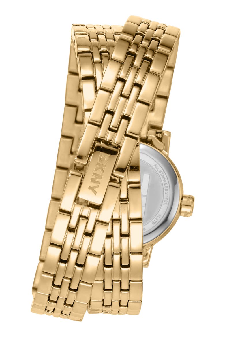 L 176 Bracelet Watch, Alternate, color, BLACK/ GOLD