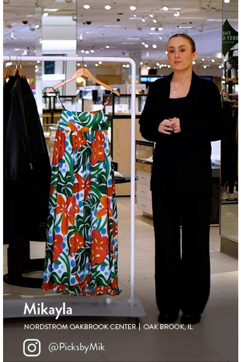 Miuccia Floral Cotton Maxi Sundress video