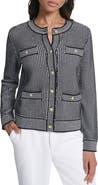 KARL LAGERFELD PARIS Four Pocket Cardigan