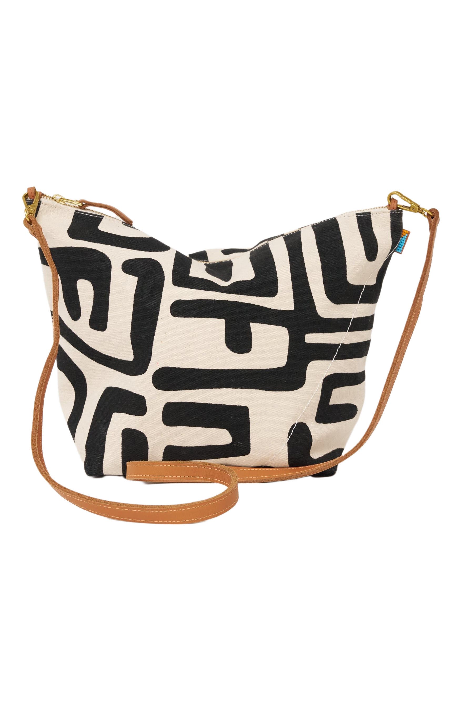 Ubuntu Life Jumbo Convertible Pouch, Alternate, color, Black Kuba