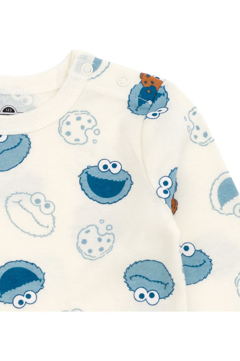 Cookie Monster 2-Piece Overalls and Tee Set, Alternate, color, Cookie Monster Blue