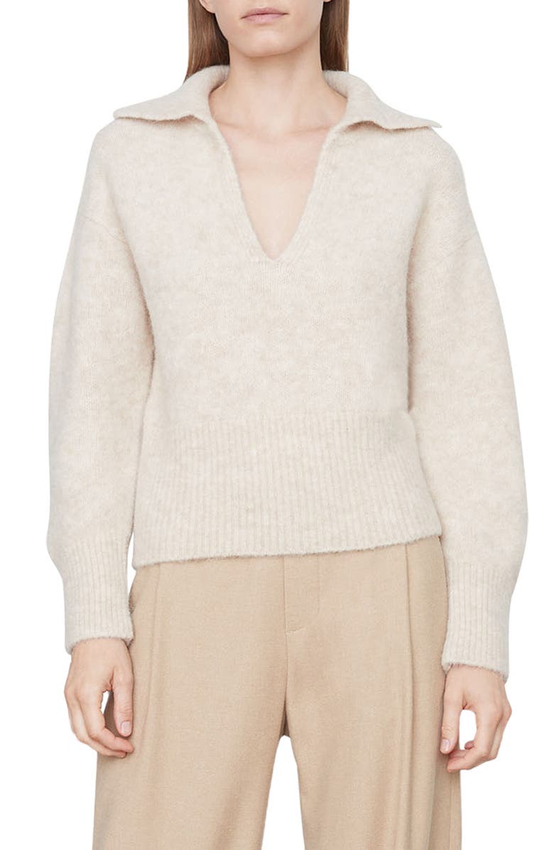 Vince Brushed Collared Sweater, Main, color, 