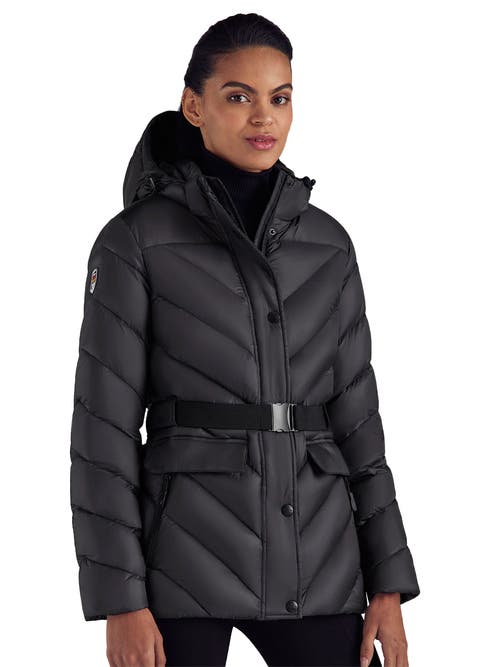 Triple F.a.t. Goose Puffer Down Belted Jacket In Gray
