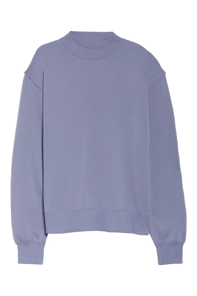 Freestyle Mock Neck Sweatshirt, Alternate, color, BLUE MOON