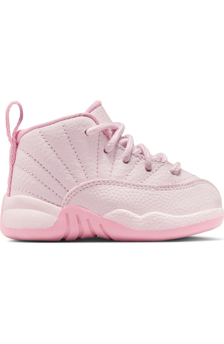 Jordan Kids' Air Jordan 12 Retro Basketball Shoe, Alternate, color, Pearl Pink / Medium Soft Pink