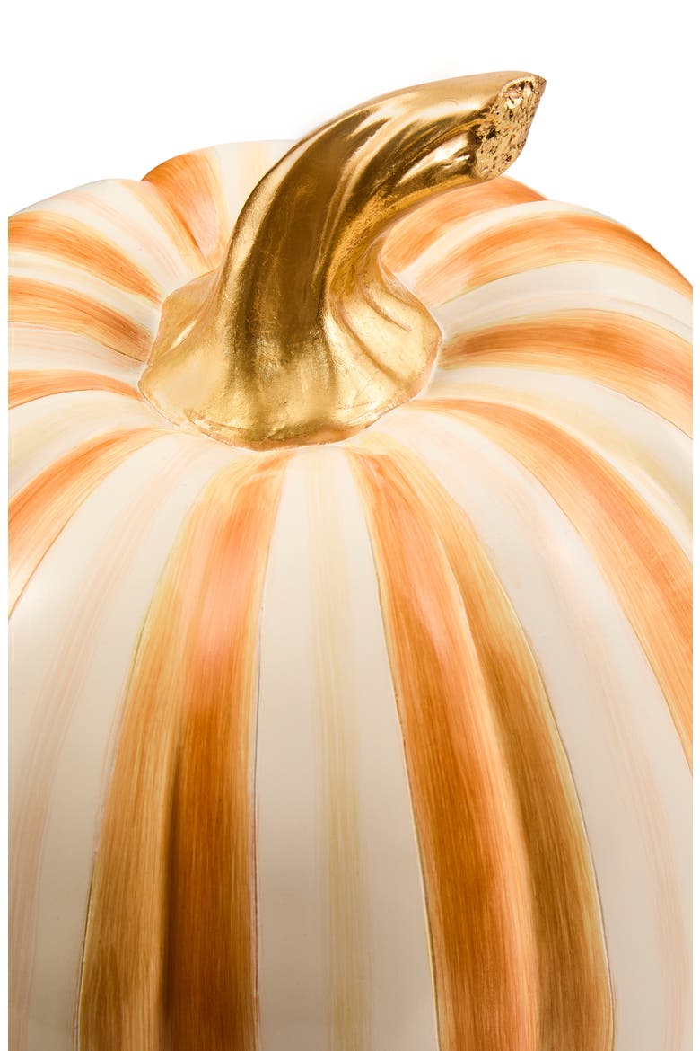 Amber Stripe Medium Pumpkin, Alternate, color, ORANGE