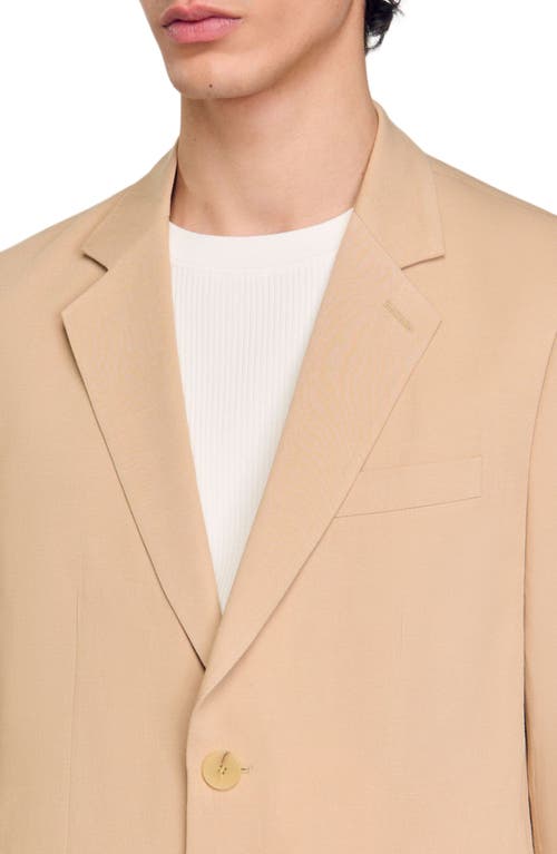 Sandro Suit Jacket In Nut