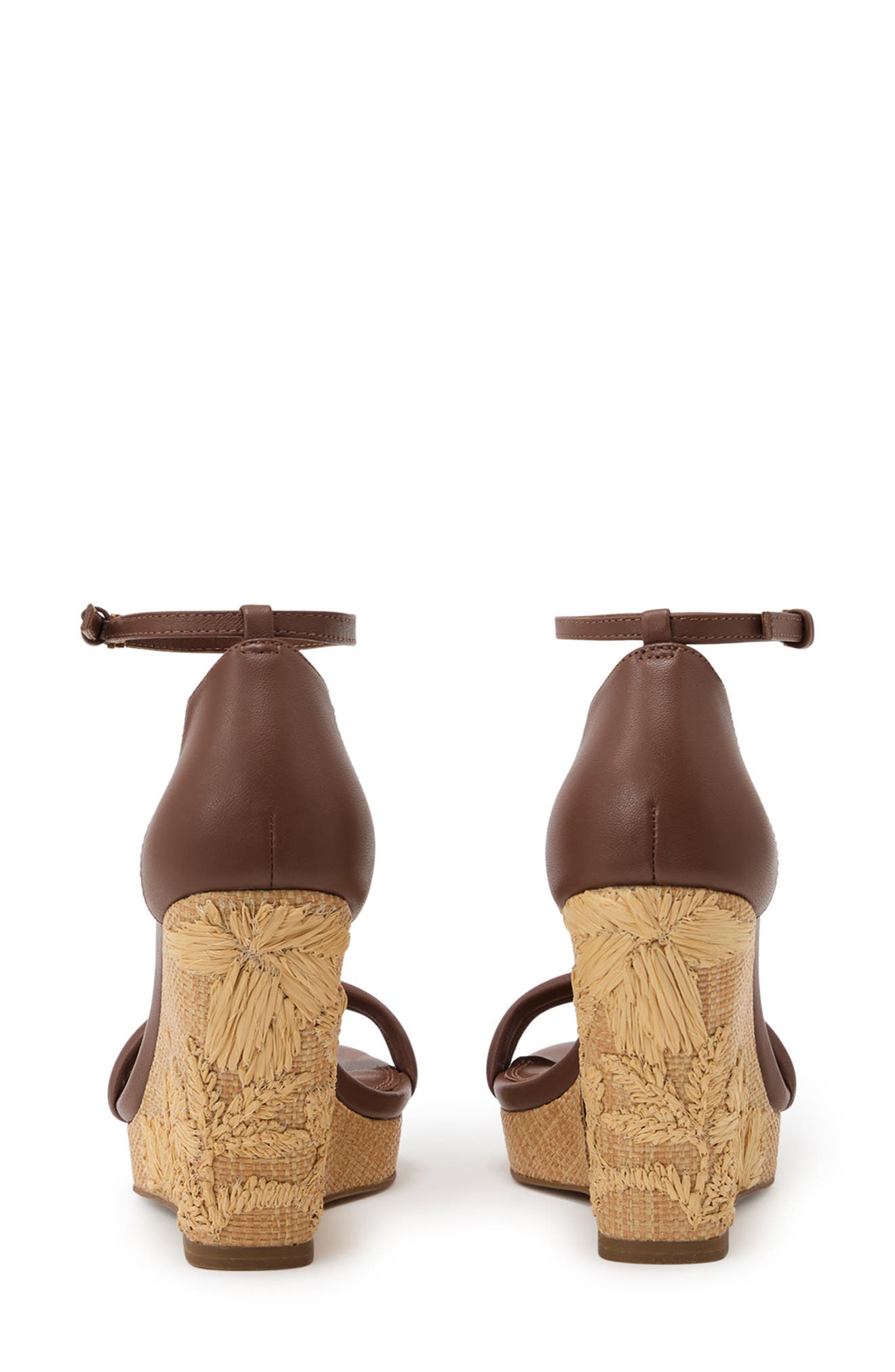 Reiss Hazel Ankle Strap Platform Wedge Sandal, Alternate, color, Tan