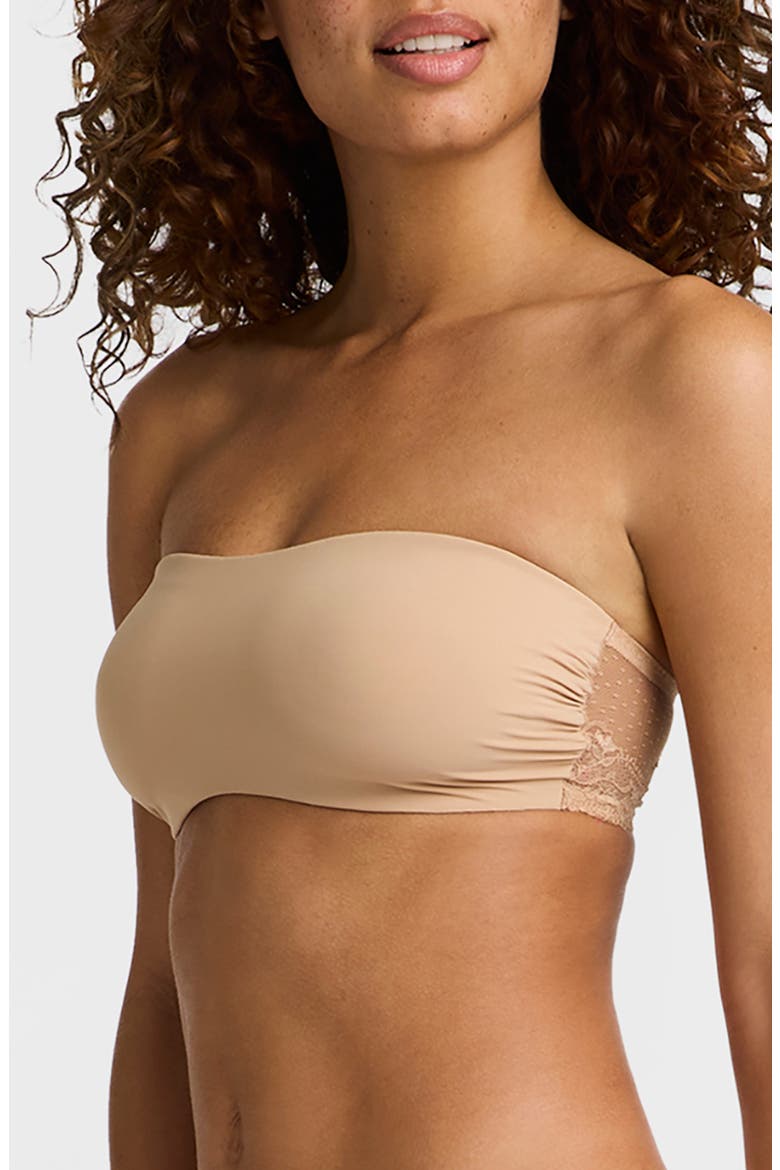 Double Take Bandeau Bralette, Main, color, BEIGE