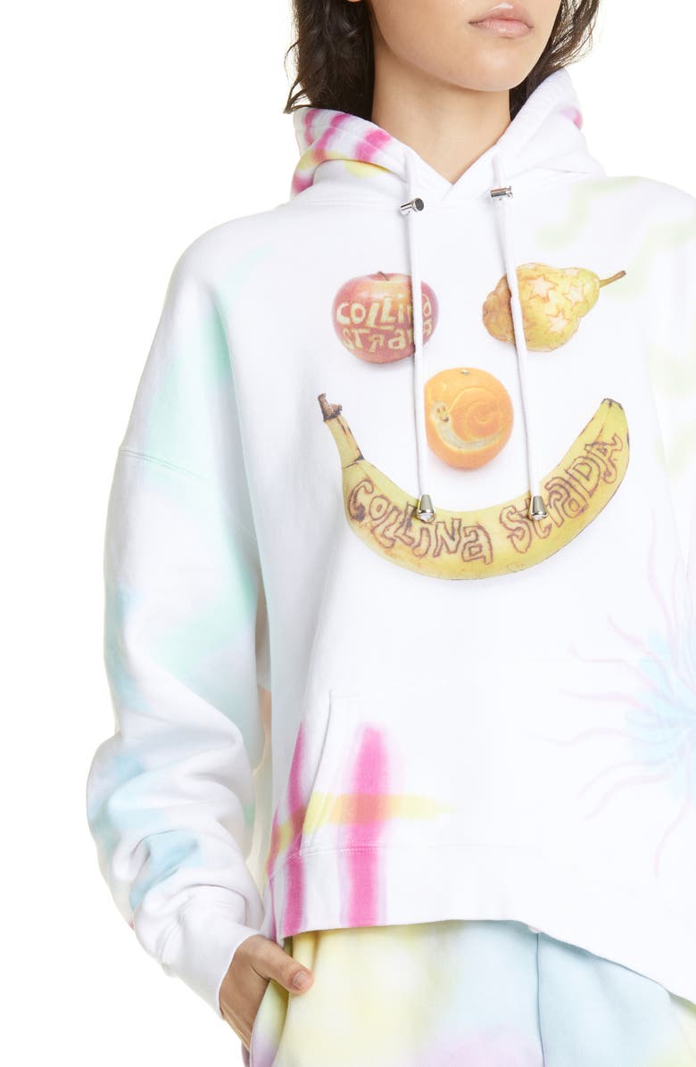 Collina Strada Puppy Smoosh Tie Dye Round Hem Hoodie, Alternate, color,