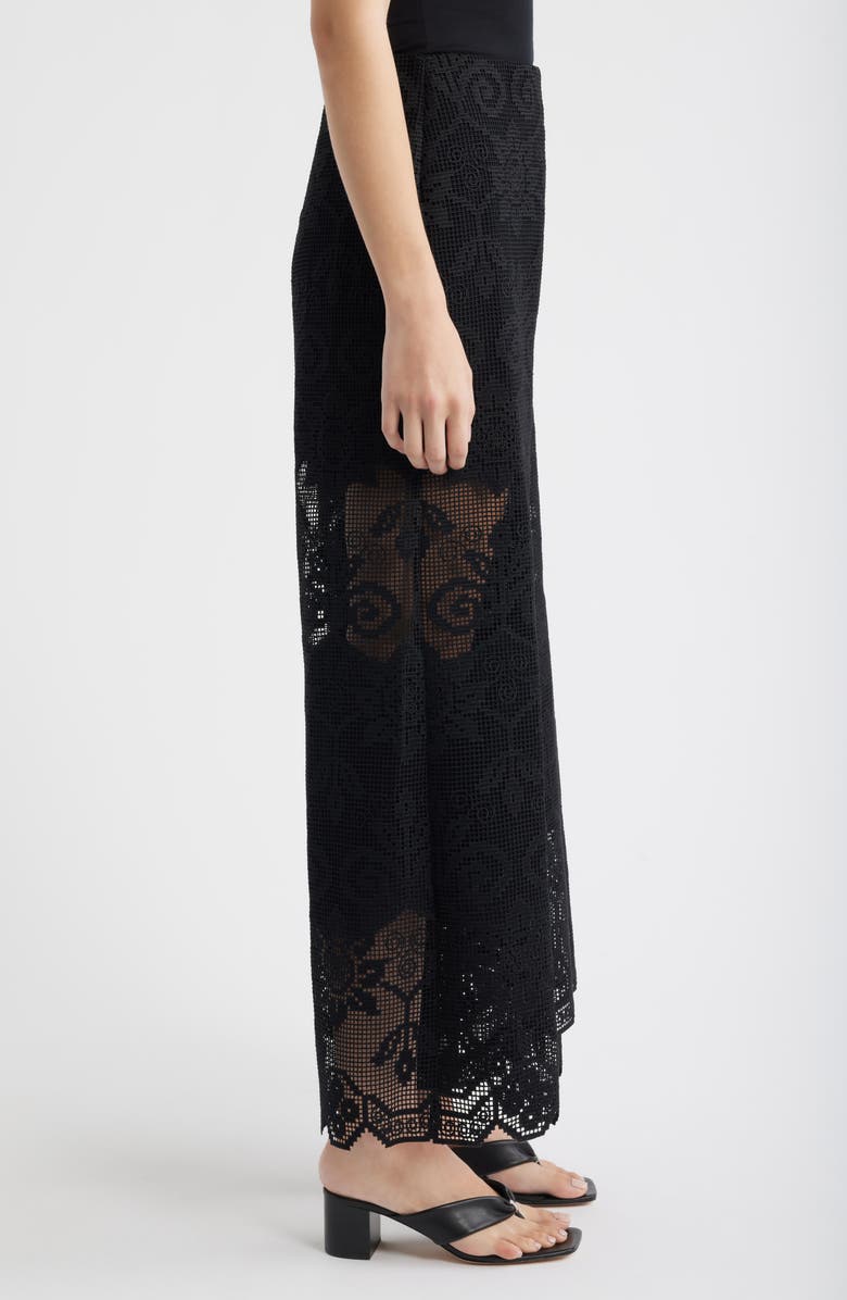 KOBI HALPERIN Gina Lace Pants, Alternate, color, Black