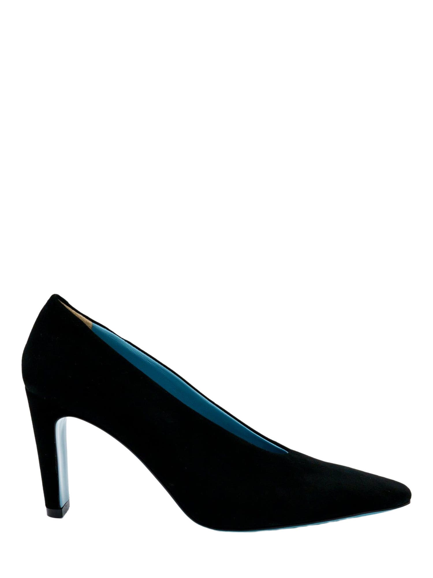 Valentina Rangoni Fedra V Throat Pump, Alternate, color, Black Cashmere